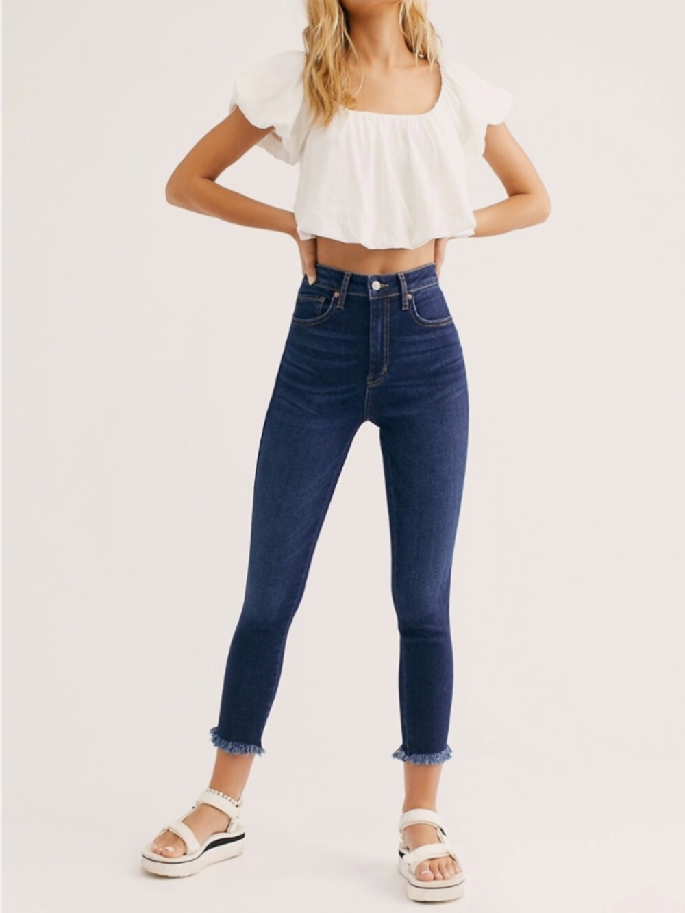 Free People Raw High-Rise Jegging jeans Size